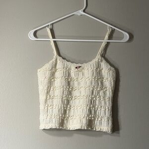 Good Luck Gem Ivory Textured Camisole